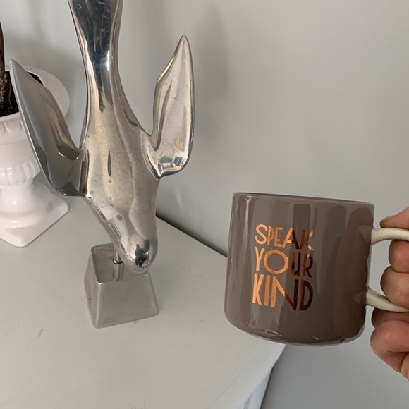 Starbucks 2017 Limited 'Speak Your Kind' Mug brown gold - Picture 3 of 9